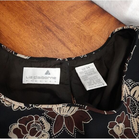 Liz Claiborne Floral Print Dress NWOT - Picture 9 of 15